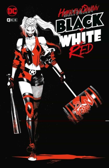 Harley Quinn: Blanco, negro y rojo
