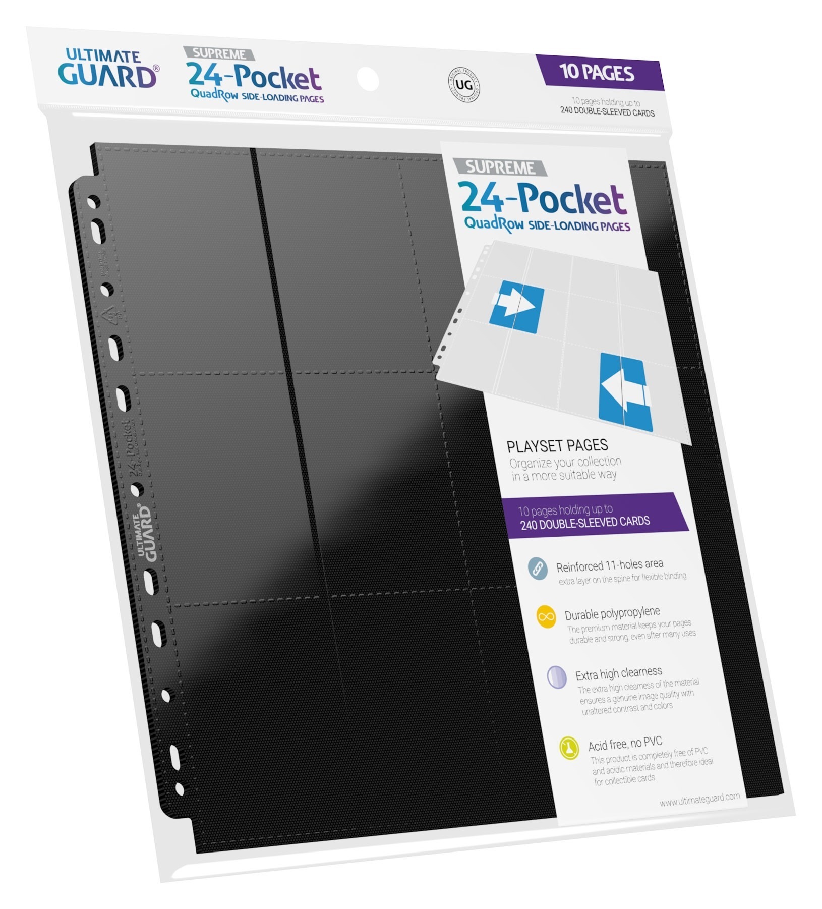 Hojas para archivador (10 unidades) 24-Pocket Quad - Pulsar Store