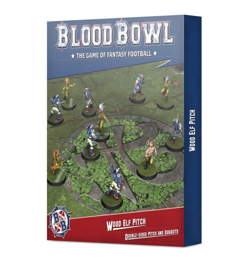 BLOOD BOWL WOOD ELF PITCH ANDO DUGOUT