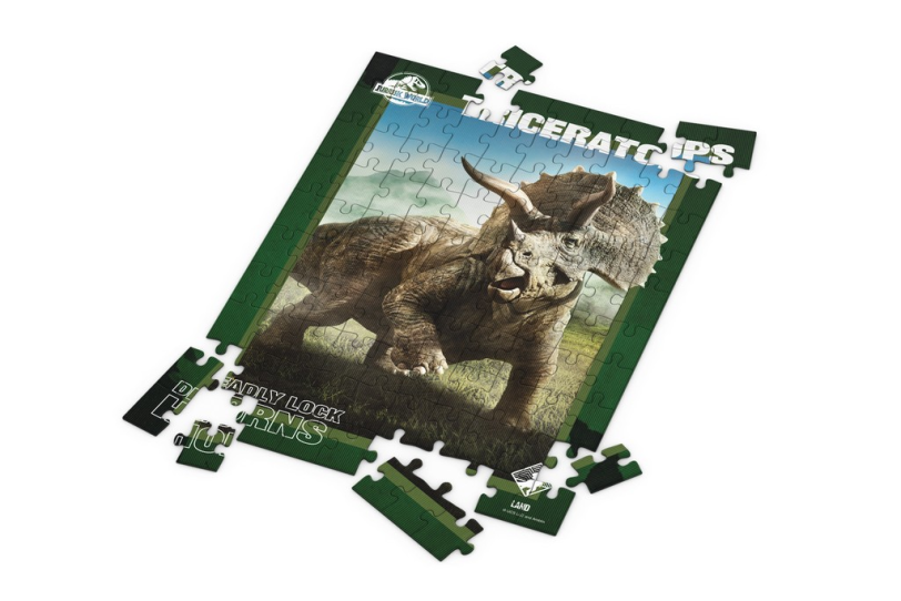 PUZLE 100 EFECTO 3D POSTER TRICERATOPS JURASSIC WO